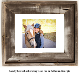 family horseback riding near me in Calhoun, Georgia